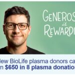 BioLife Coupon $650 in 8 plasma Donations 2025